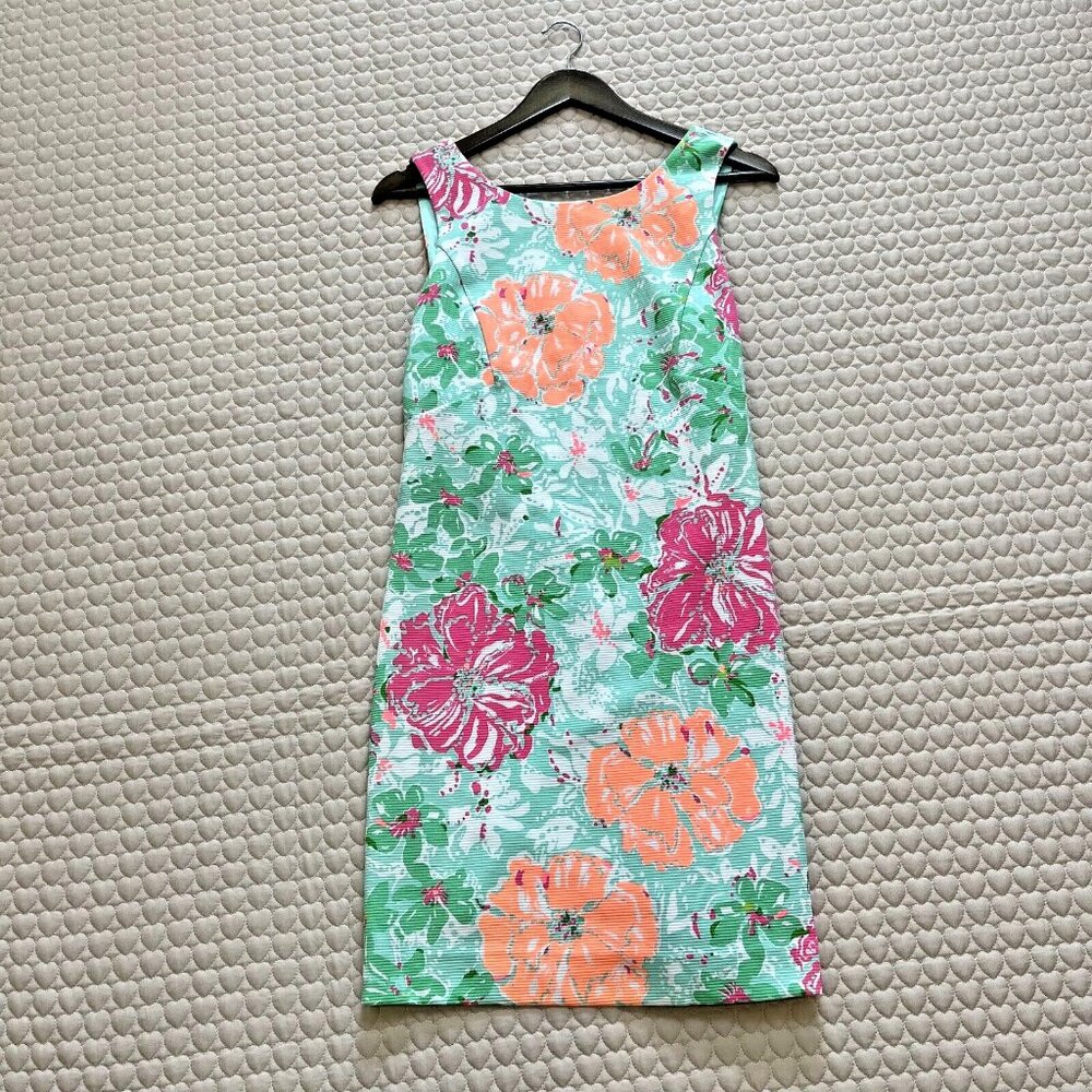 NWOT LILLY PULITZER Eden Poolside Beach Walk Shift Dress Size M Multicolor - Picture 2 of 11